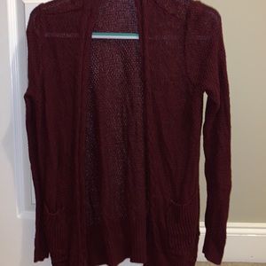 Maroon light cardigan